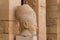 Close up of a sculpture of Pharaoh at the Mortuary temple of Hatshepsut, Luxor