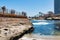 Close-Up of Sea Wall Overlooking La Jolla Children`s Pool