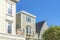 Close-up of second floor exterior of houses in San Francisco, California