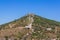 Close up of the Senhora da Penha peak in Sao Mamede Sierra in Portalegre