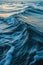 Close-up of serene ocean waves at sunset