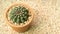 Close up of shaped cactus.