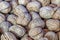 Close up shelled walnuts in bulk