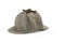 Close-up of Sherlock Holmes Deerstalker Cap Isolated