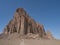 Close Up of Shiprock Mountain with a Trail Leading to the Base