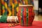 close up shot of african drum used in kwanzaa