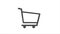 Close up shot animation of shopping cart icon on computer screen with animated number 10 add online commodity on