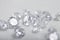 Close up shot of beautiful brilliant crystal zirconia diamond beads