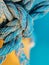 Close up shot of blue knot in the lifebuoy