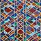 A close-up shot of a colorful mosaic tile pattern, showcasing intricate craftsmanship and mesmerizing geometric designs1, Genera