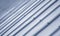 Close up shot of corrugated metal sheet