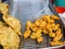 Close up shot of deep fried Oyster fritter