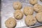 Close up shot of delicious homemade Shui Jian Bao