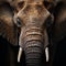 Close-up Shot Of An Elegant Elephant: Realistic Hyper-detailed Rendering