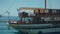 Close-up Shot of a Greek Boat Moored in the Aegean Sea