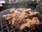 Close up shot of grilling meat at Kenting National Park