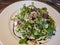Close up shot of healthy arugula and beets salad