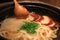 Close up shot of Japanese style Udon