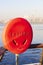 Close up shot of a lifebouy. Safety