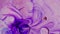 Close-up shot oil paints gray white lilac purple color