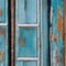 A close-up shot of peeling paint on a weathered door, with abstract textures and colors revealing its history4, Generative AI