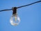 Close up shot of a plastic lightbulb