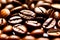 Close up shot roasted coffee beans generated by ai