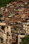 Close up shot of Rocinha favela in Rio de Janeiro Brazil