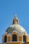 Close up shot of the roof of the historical Shrine of Our Lady of Remedies