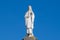 Close-up shot of a Statue of Saint Francis Xavier at Basilica Lady Rosary Fatima Portugal