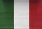 Close up shot of striped patterned Italy flag - perfect for a background usage