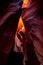 Close-up shot of a stunning landscape of an Antelope desert canyon with towering rocks