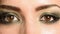 Close-up shot of woman eyes