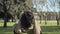 Close up shot of a woman stretching her cervical spine before yoga