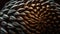 close-up of a single sunflower seed, highlighting its intricate and spiraling pattern.