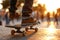 Close-up Skateboard Trick on Urban Street.