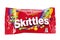 Close Up of Skittles candy made by Wm. Wrigley Jr. Company isolated on white background File contains clipping path