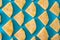 Close up slice pineapple pattern background texture.
