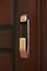 Close-up of a smart door lock for home use
