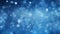 Close up of snowflakes. Minimalistic wallpaper with blue gradient and bokeh. Christmas and winter theme