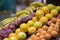 Close up of some fruits market