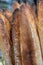 Close up of sour dough bread baguette loaves, photographed at The Newt near Bruton in Somerset, UK.