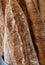 Close up of sour dough bread baguette loaves, photographed at The Newt near Bruton in Somerset, UK.