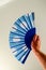 Close-up of Spanish folding fan