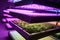 close-up of stack of mini led panels in a sleek and modern grow room