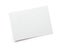 Close up of stack of mockup white papers letter isolated clipping mask on white background with path, top view