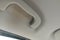 Close up,stain area handle on top of the ceiling car and empty space for text