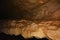 Close up of  Stalactite rock formation in the caves of Cherrapunjee Ecological Project know known as Sohra Plateau of Meghalaya, S