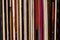 Close Up Standing Vinyl LP Records Colorful Background