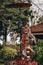 Close up of statue with barong colorful mask